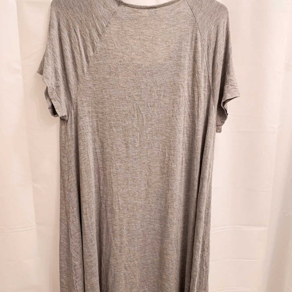 Classic Grey T Shirt Dress